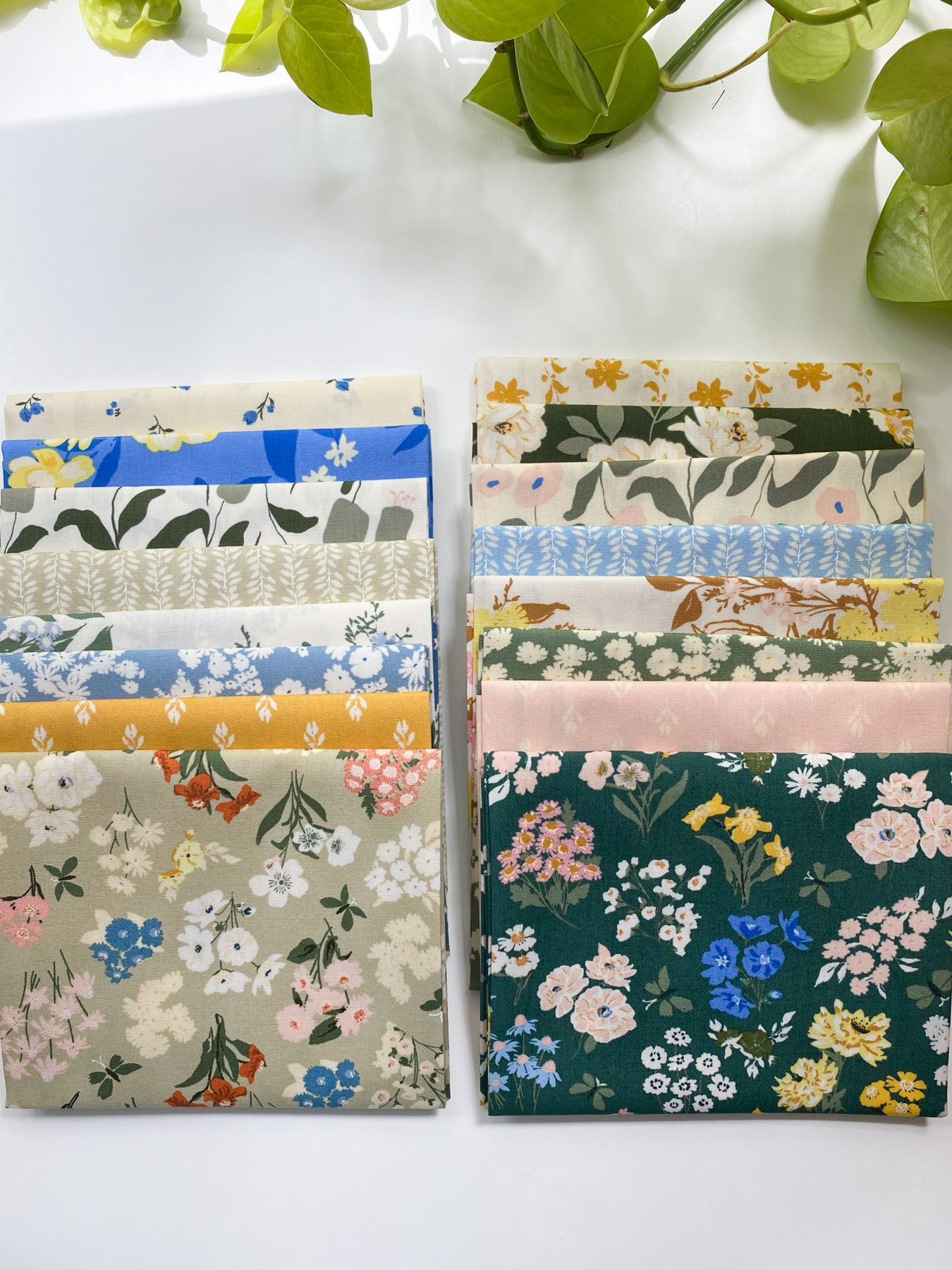 A Year In Petals - 16 Piece Fat Quarter Bundle