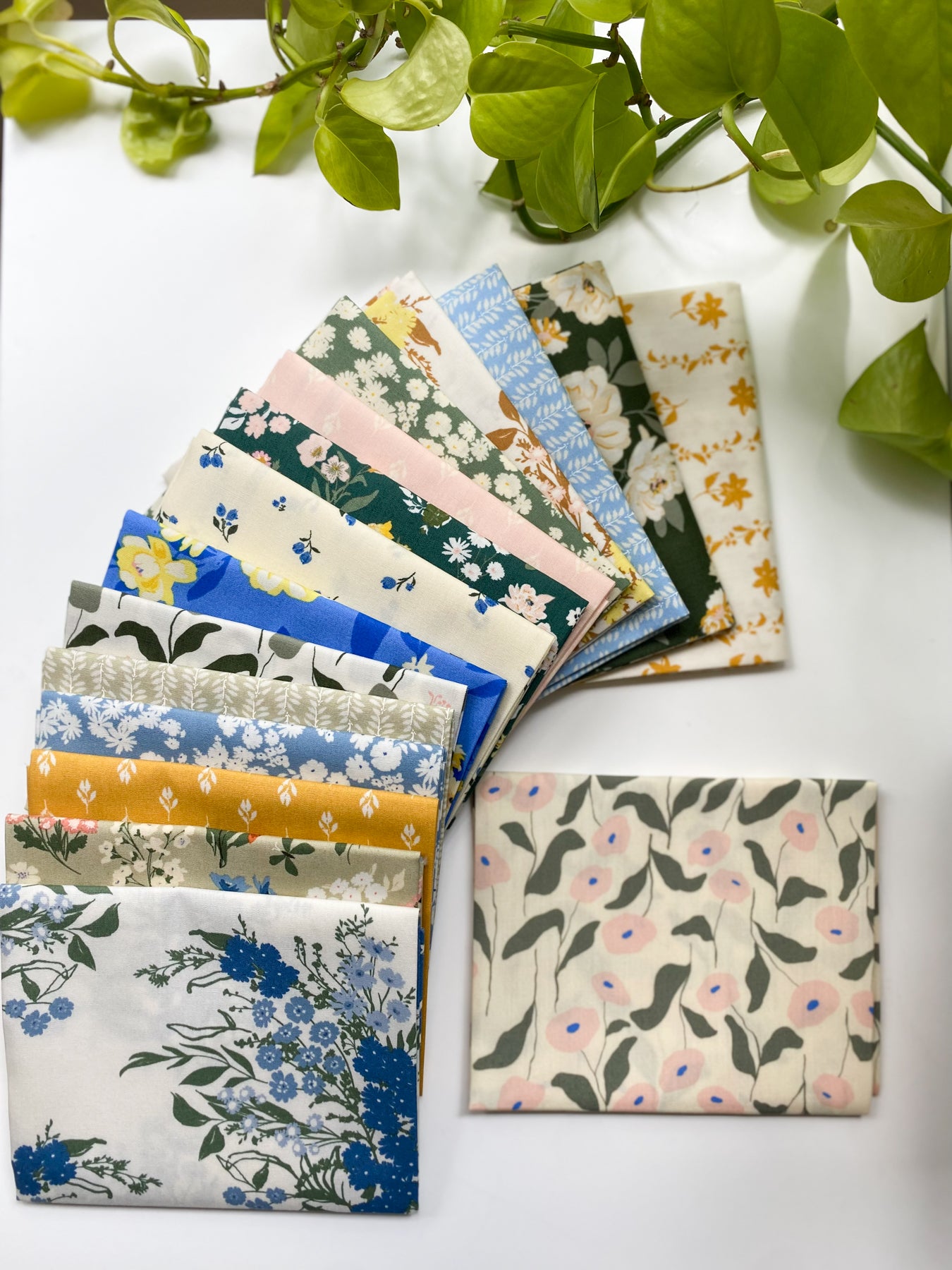 A Year In Petals - 16 Piece Fat Quarter Bundle