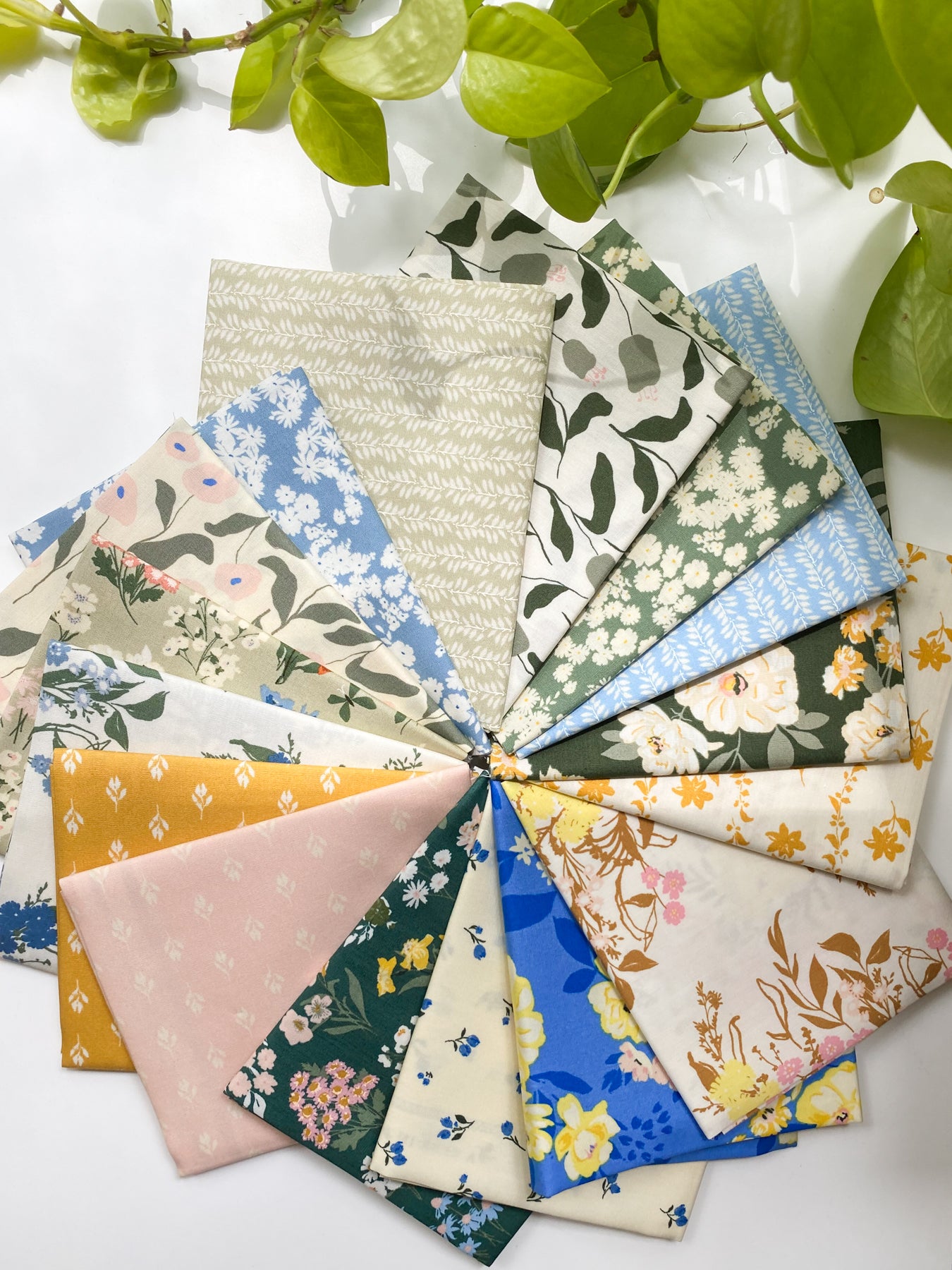 A Year In Petals - 16 Piece Fat Quarter Bundle