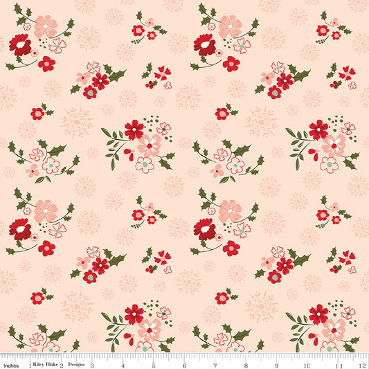 Glisten Winter Flowers Blush