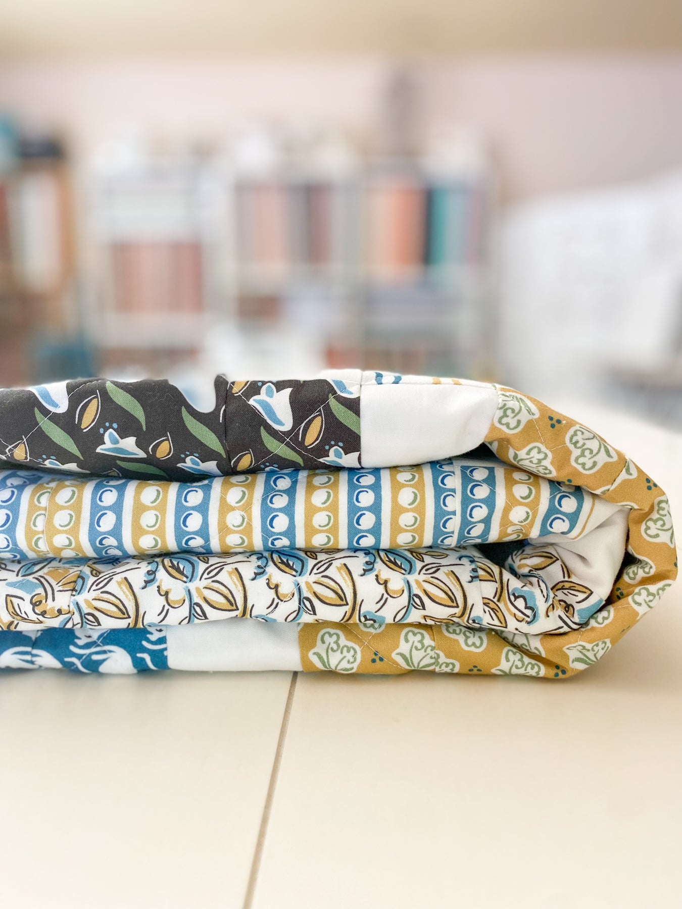 Patches and Squares Quilt Pattern - PDF