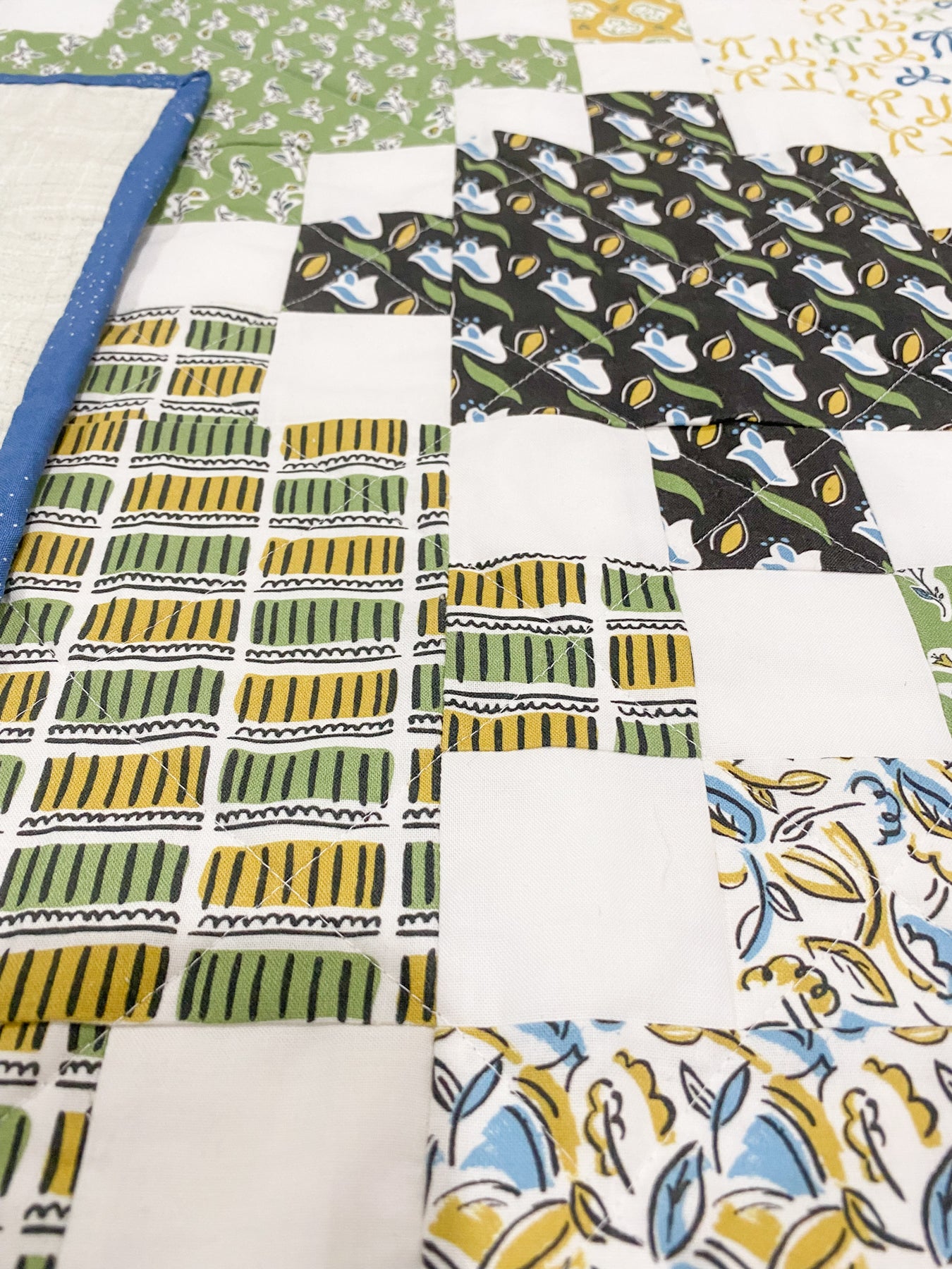 Patches and Squares Quilt Pattern - PDF