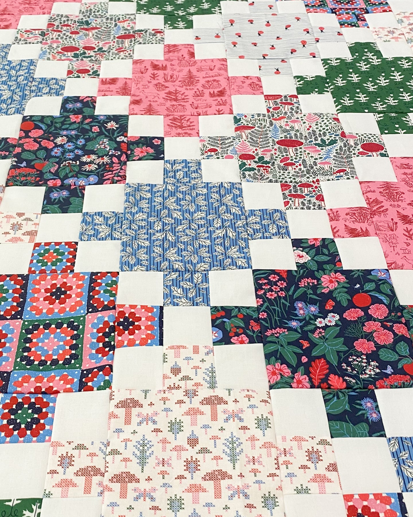 Patches and Squares Quilt Pattern - PDF