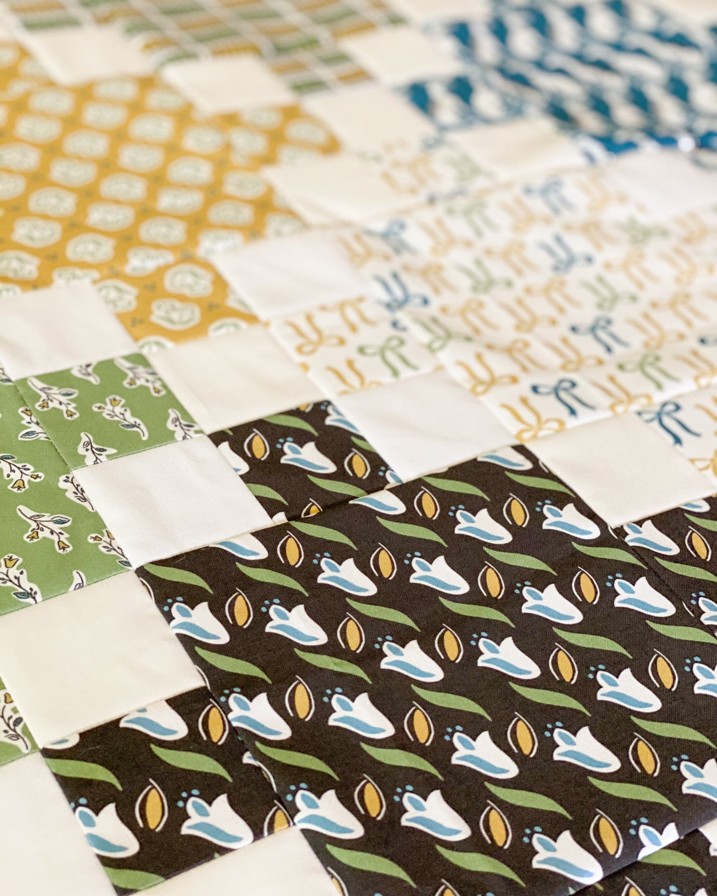 Patches and Squares Quilt Pattern - PDF