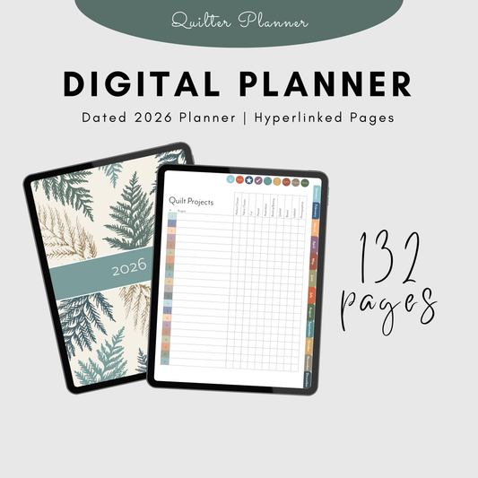 2026 Digital Quilting Planner (PDF)