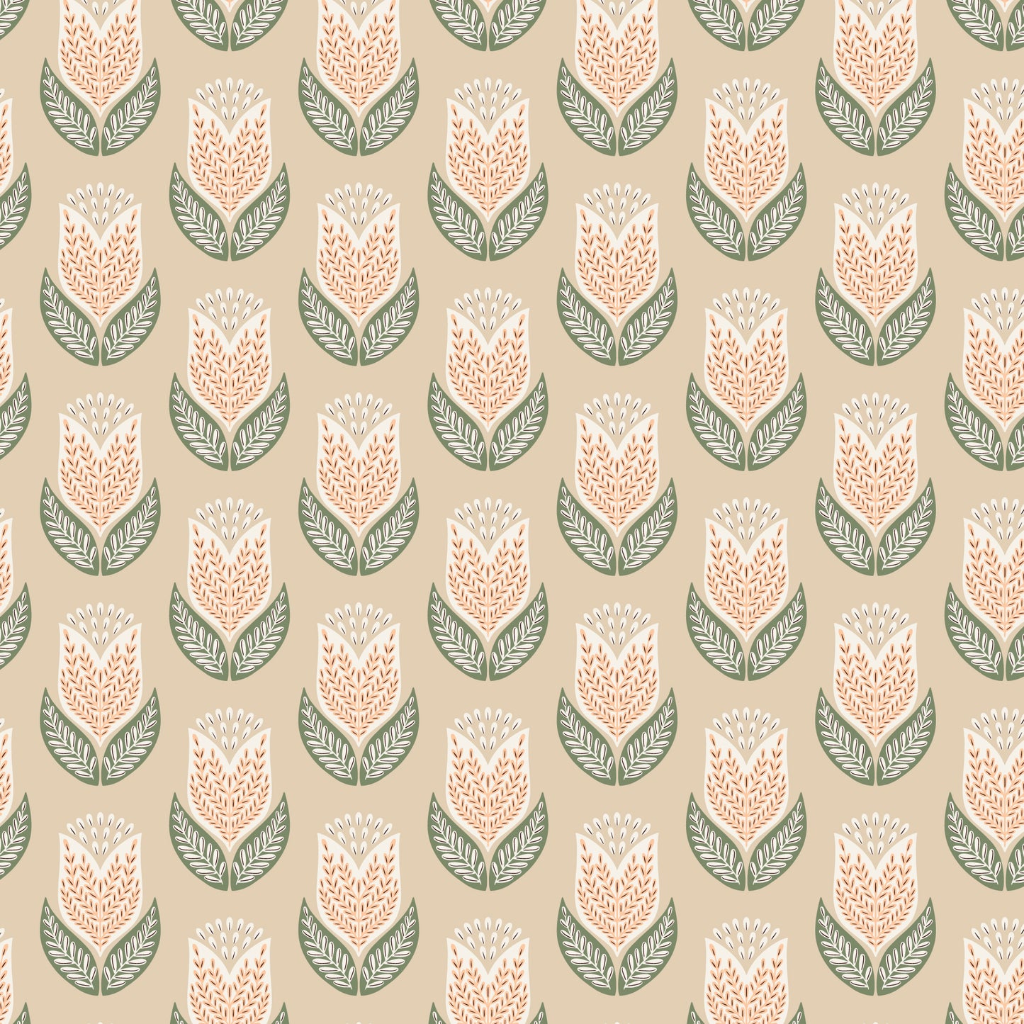 Honey Garden - Tulips Tan