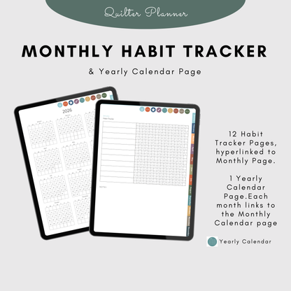 2026 Digital Quilting Planner (PDF)