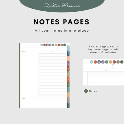 2026 Digital Quilting Planner (PDF)