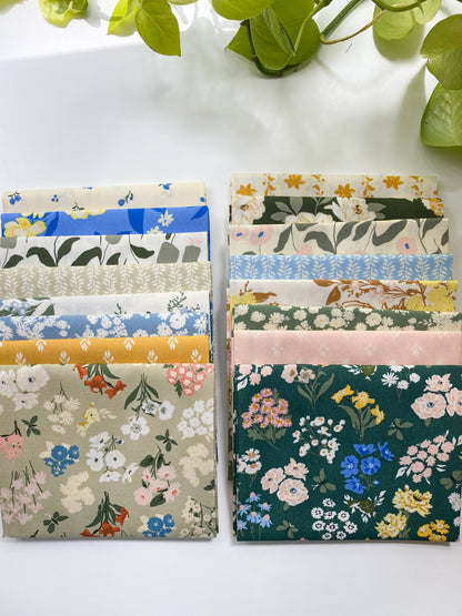 A Year In Petals - 16 Piece Fat Quarter Bundle