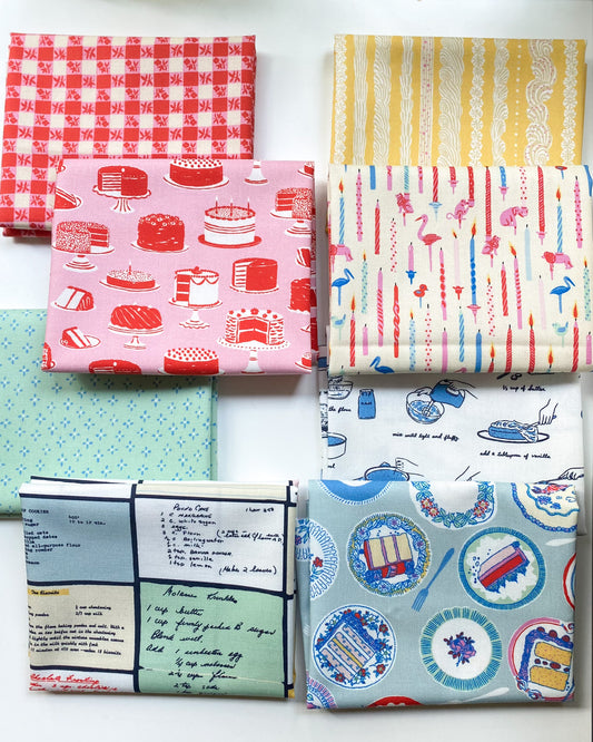 Buttercream fabric bundle designed by Emily Taylor for Cloud 9 Fabrics.
