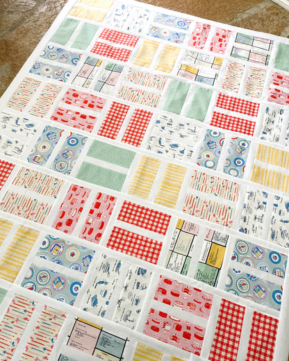 Buttercream Quilt Kit - Patio Blocks