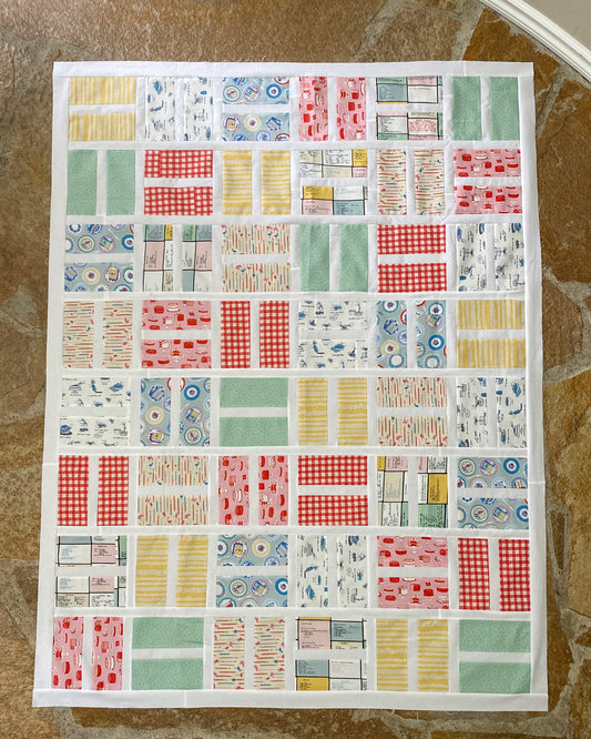 Buttercream Quilt Kit - Patio Blocks