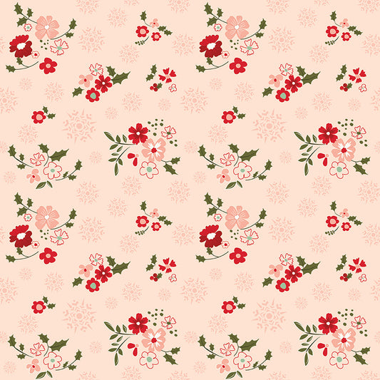 Glisten Winter Flowers Blush