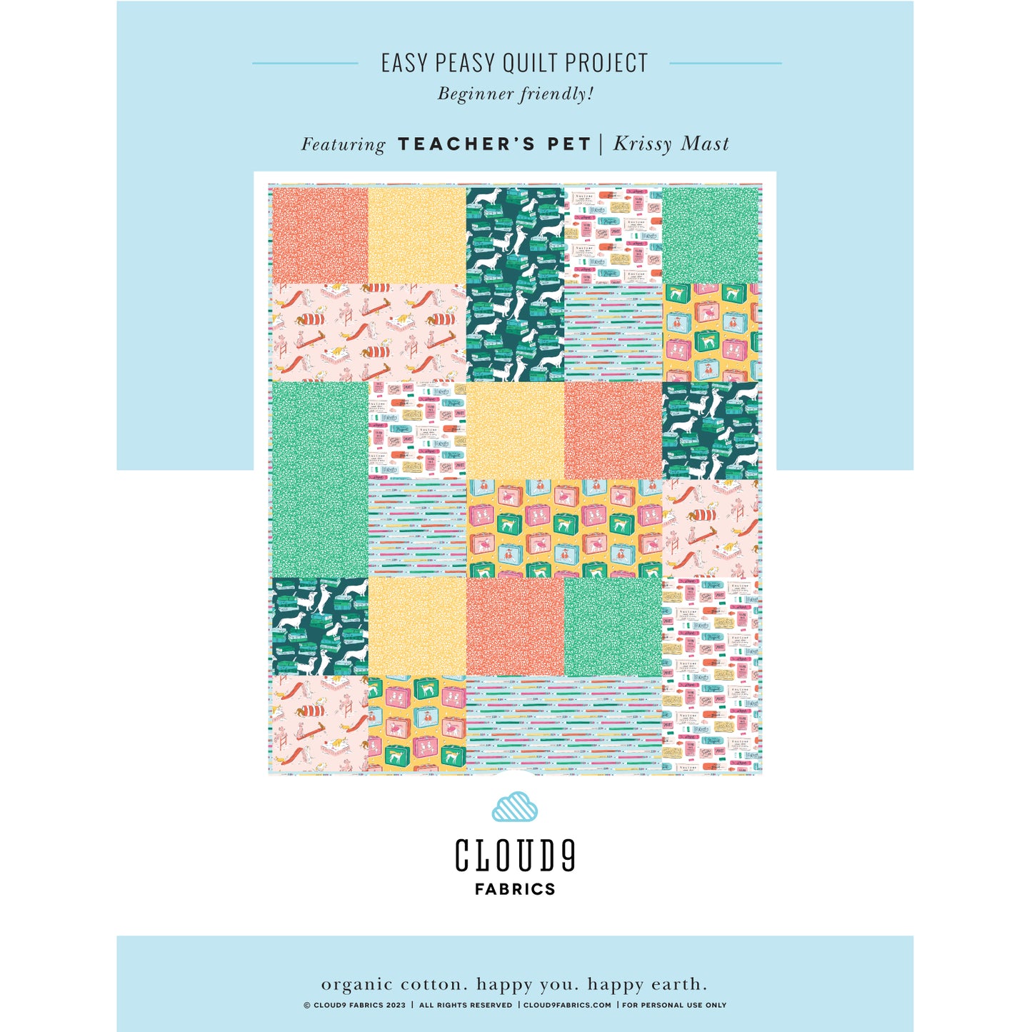 Teacher's Pet Quilt Kit - Easy Peasy