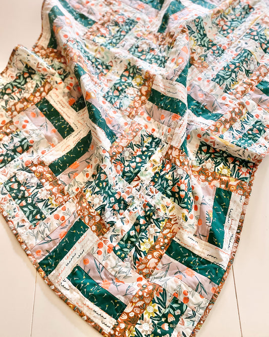 Rail Fence Baby Quilt Kit