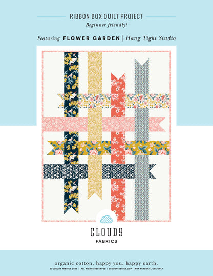 Flower Garden Quilt Kit - Ribbon Box