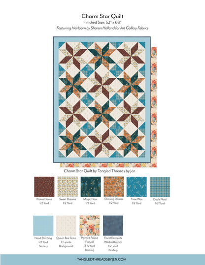 Charm Star Quilt Kit - Heirloom