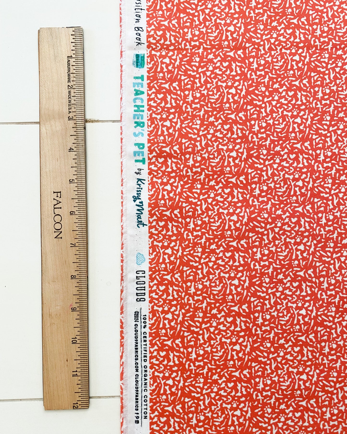 Teacher's Pet - K9 Composition Book in Tomato