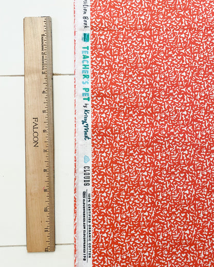 Teacher's Pet - K9 Composition Book in Tomato