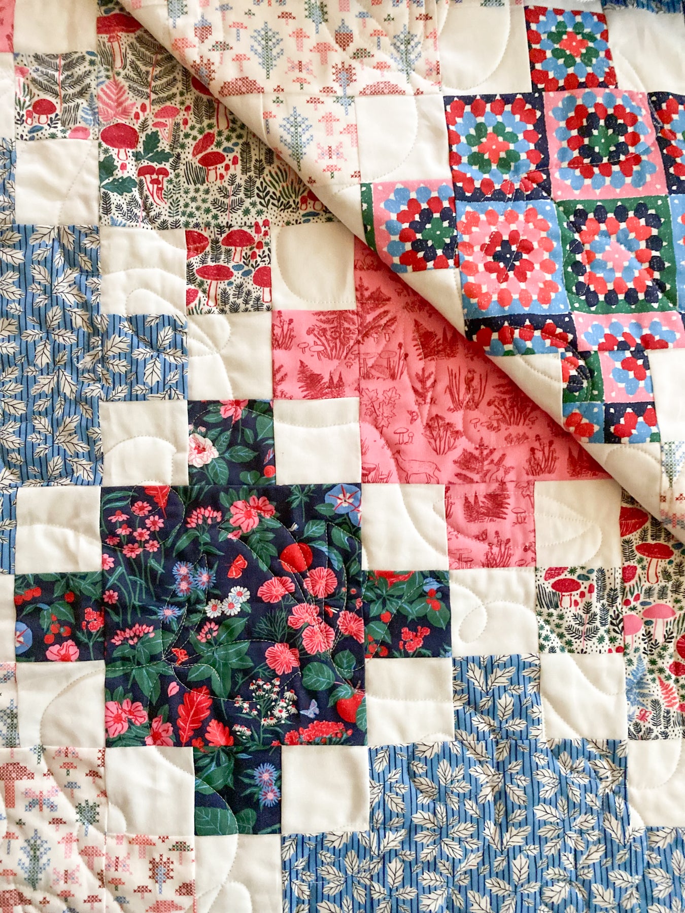 Patches and Squares Quilt Pattern