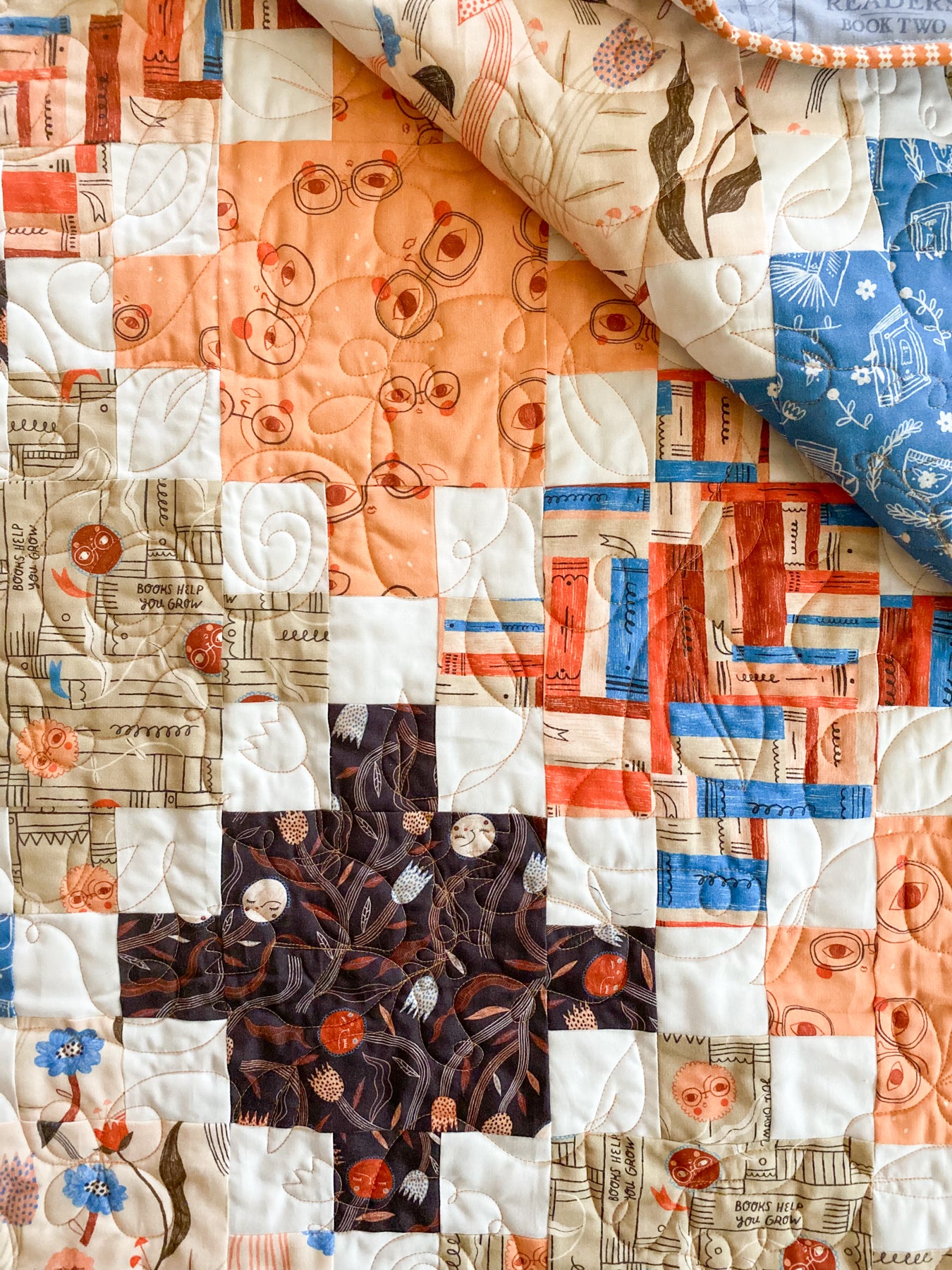 Patches and Squares Quilt Pattern