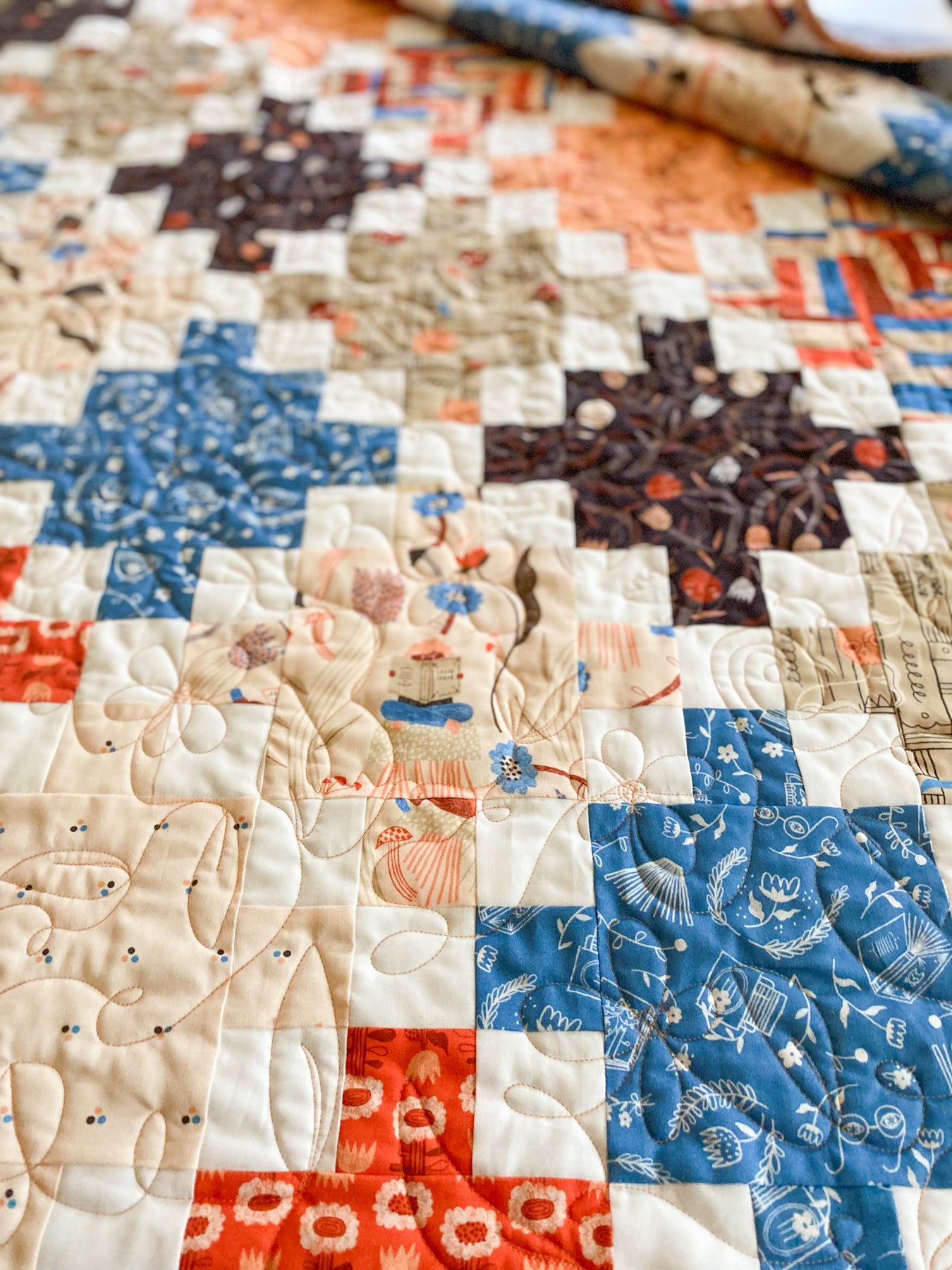 Patches and Squares Quilt Pattern