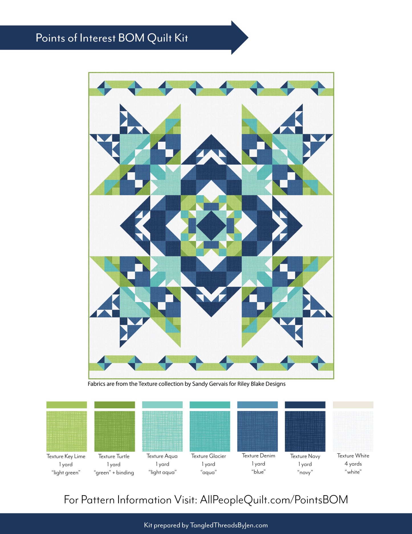Points of Interest Quilt Kit