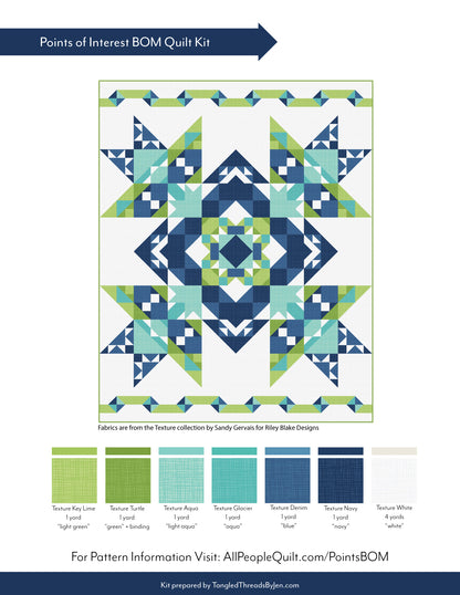 Points of Interest Quilt Kit