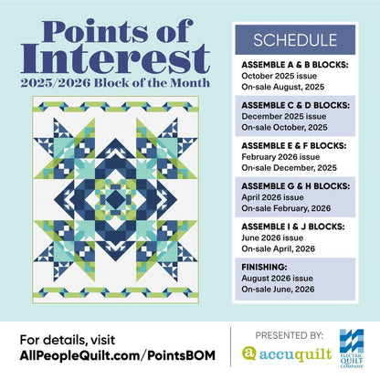 Points of Interest Quilt Kit