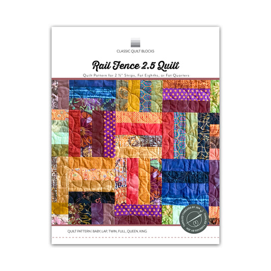 Rail Fence 2.5 Quilt Pattern
