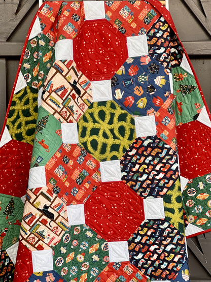 Tinsel Time - Just Dotty Quilt Kit