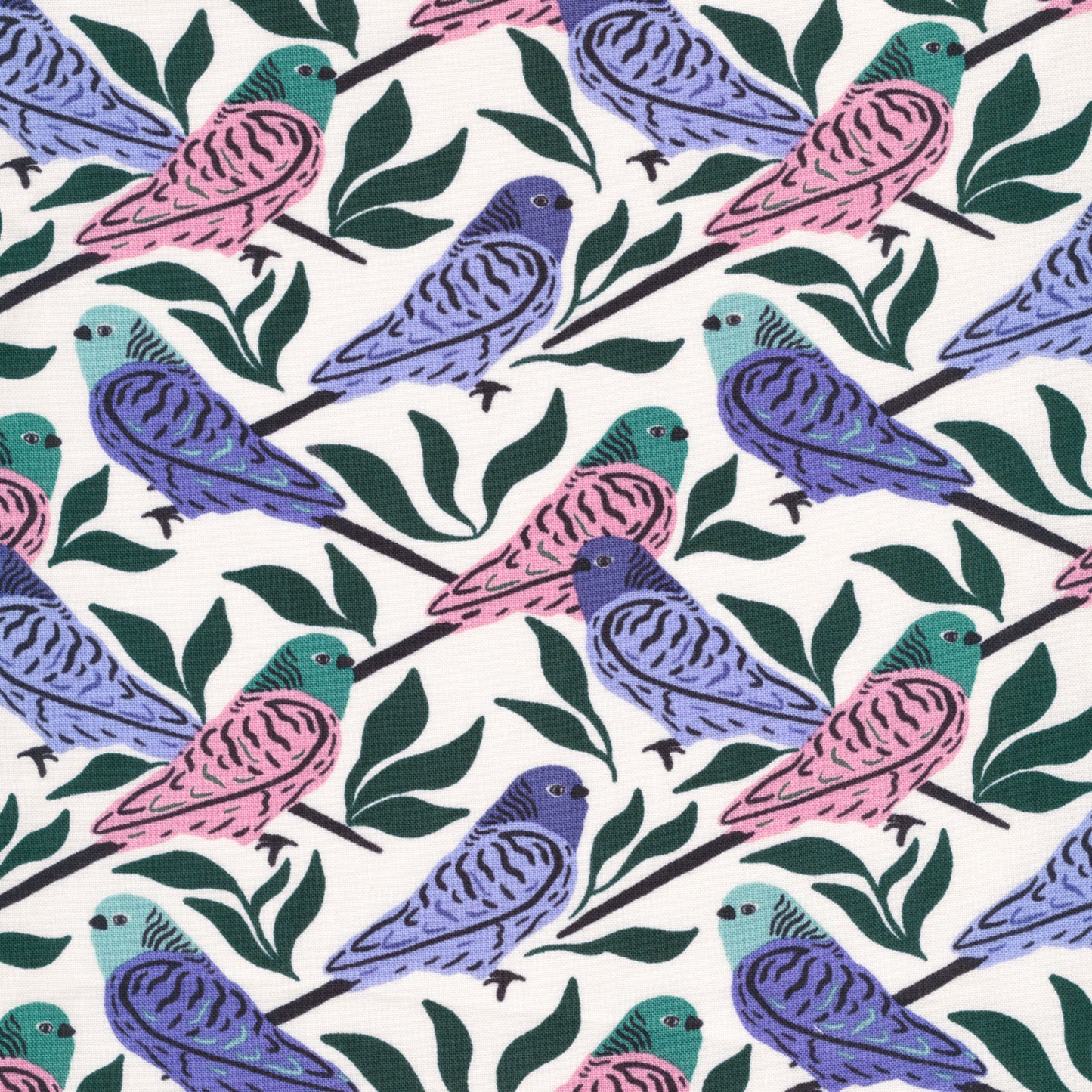 Parakeet fabric by Tara Reed for Cloud9 Fabrics